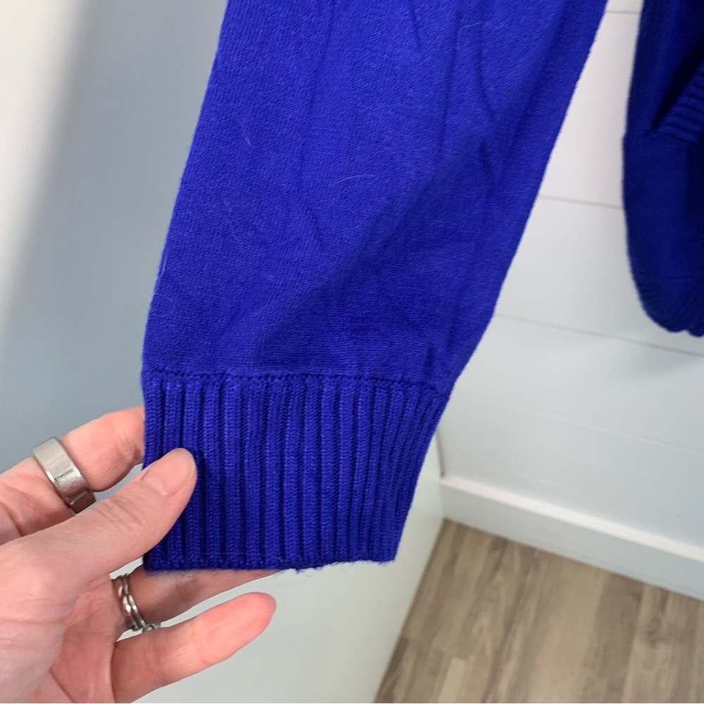 NWT Cyrus Lightweight Sweater Women Sz 3XL Royal Blue‎ Pockets Rounded Hem - Picture 8 of 14
